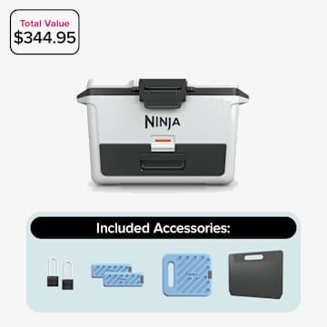 Ninja FrostVault&trade; 50qt Hard Cooler with Cold Dry Zone, Cloud White