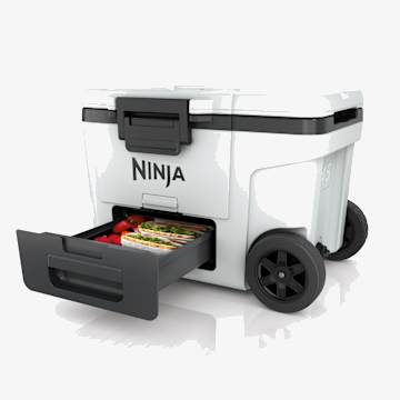 Ninja FrostVault&trade; 45qt Wheeled Cooler with Dry Zone (Cloud White)