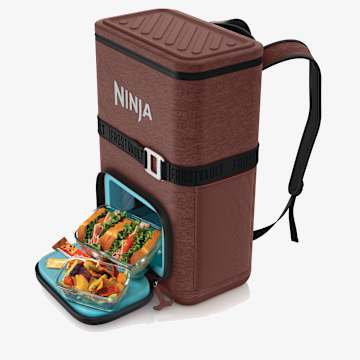 Ninja Outdoor FrostVault&trade; Go 24-Can Backpack Soft Cooler with Cold Dry Zone, Canyon Red