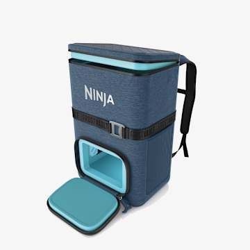 Ninja Outdoor FrostVault&trade; Go 36-Can Backpack Soft Cooler with Cold Dry Zone, Lakeshore Blue