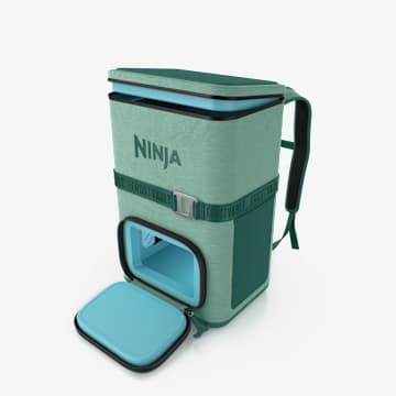 Ninja Outdoor FrostVault&trade; Go 36-Can Backpack Soft Cooler with Cold Dry Zone, Spruce
