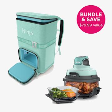 Ninja Outdoor FrostVault&trade; Go 36-Can Backpack Soft Cooler with Ninja Crispi&reg;, Cactus Green