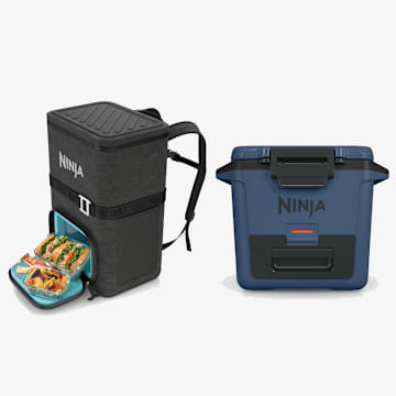 Glacière souple sac à dos FrostVault™ 36 canettes et glacière rigide FrostVault™ 30 p t ensemble