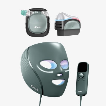 Shark&trade; FacialPro&trade; Glow (Negro) y Shark&trade; CryoGlow&trade; (Sage Green) Combo