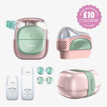 Shark FacialPro Glow + DePuffi At-Home Hydro-Powered Facial System &ndash; Strawberry Matcha