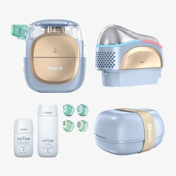 Shark FacialPro Glow At Home Hydro-Powered Facial System &ndash; Spa Blue