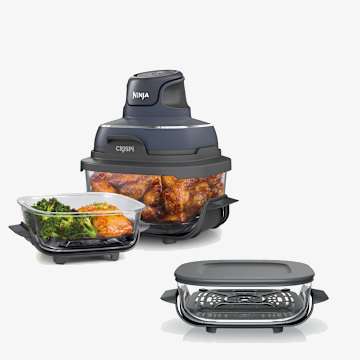 Ninja Crispi™ 4-in-1 Portable Glass Air Fryer Cooking System Bundle