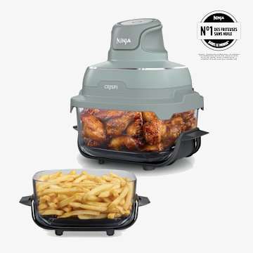 Air fryer en verre 4-en-1 Ninja CRISPi - Vert sauge