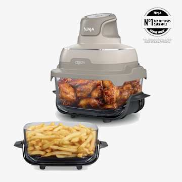 Air fryer en verre 4-en-1 Ninja CRISPi - Beige