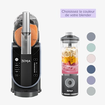 Pack Machine &agrave; boissons glac&eacute;es Ninja SLUSHi + Blender portable Ninja Blast Max 700ml (couleur au choix)