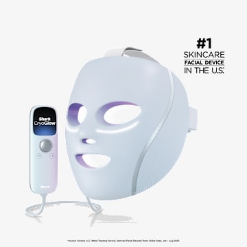 Shark&trade; CryoGlow&trade; Red Blue & Infrared iQLED Face Mask & Under Eye Cooling, Blue Frost