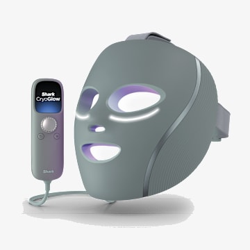 Shark&trade; CryoGlow&trade; Infrarrojo rojo y azul iQLED Mascarilla facial y refrigeraci&oacute;n debajo de los ojos, Sage Green