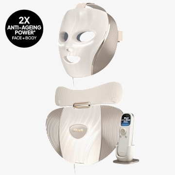 Shark CryoGlow Clinic LED Face + Body System - White Gold