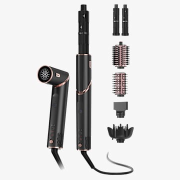 Shark FlexStyle&reg; | Sistema de Secado y peinado por aire sin calor extremo para todo tipo de cabello &ndash; Edici&oacute;n limitada en color Negro