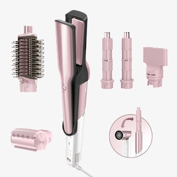 Shark&reg; Glam&trade; Multiestilizador de Cer&aacute;mica y Aire Potente, Pink