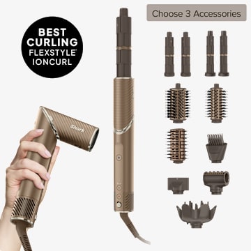 Shark FlexStyle NextGen: IonCurl 4-in-1 Air Styler, Curler & Hair Dryer Build Your Own, Bronze
