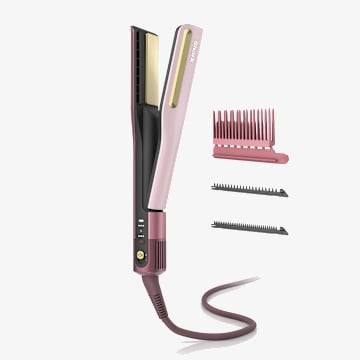 Shark SilkiPro&trade; Lisseur et s&eacute;choir &agrave; cheveux en P&eacute;tale de rose