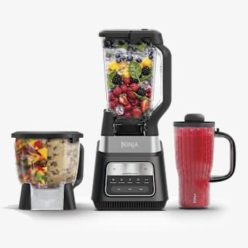 Ninja TotalCrush 3-in-1 Blender, Tumbler & Food Processor in Metallic Black