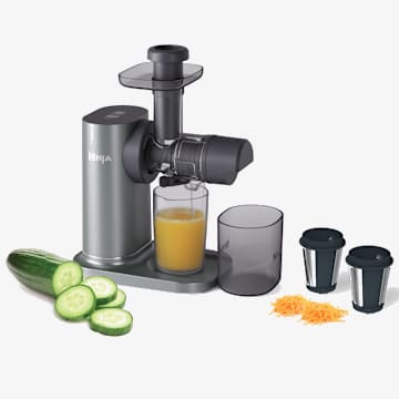 Ninja 3-in-1 Cold Press Juicer, Slicer & Shredder with Anti-Clog Filter JC152UK