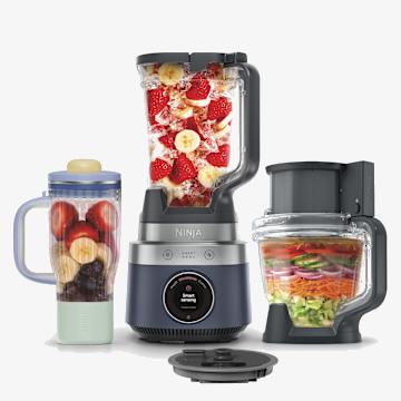 Ninja CrushBoss&trade; Sistema de Cocina 4 en 1: Licuadora, Vaso Port&aacute;til, Procesador y Kit de Corte en Cubos de regalo
