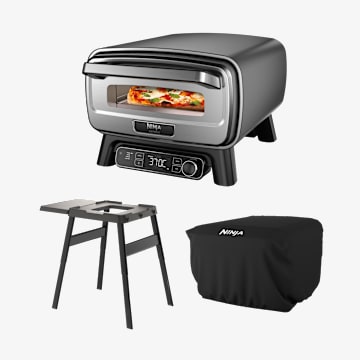 Forno elettrico per pizza e friggitrice ad aria da esterno Ninja Artisan con Custodia e Supporto