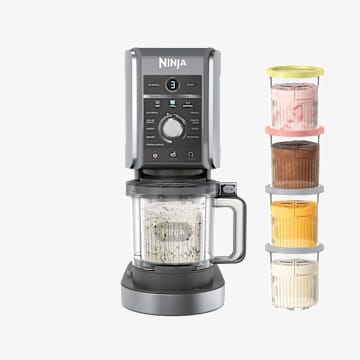 Ninja CREAMi Deluxe 10-in-1 Ice Cream and Frozen Drink Maker (4 Tub Bundle)