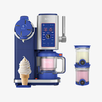 Ninja CREAMi Scoop & Swirl 13-in-1 Ice Cream and Soft Serve Maker - Luminous Blue