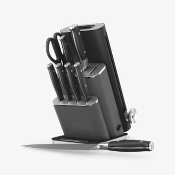 Ninja NeverDull&reg; 10-Piece German Steel Knife Set with Removable Sharpener in Black