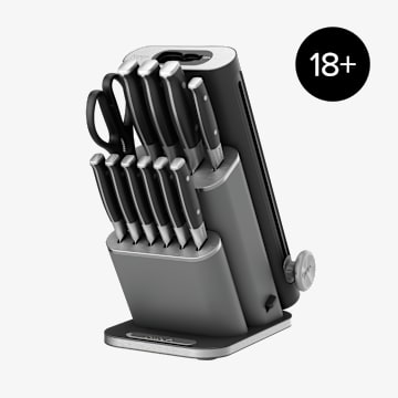 Bloc couteaux Ninja StaySharp de 13&nbsp;pi&egrave;ces avec aiguiseur amovible - Noir