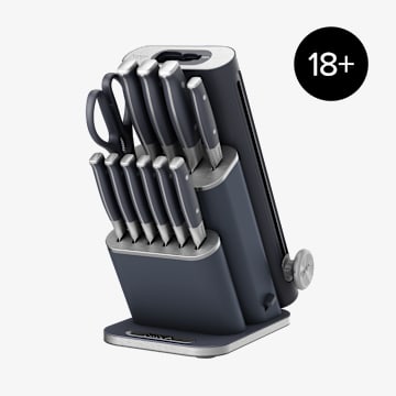 Ninja StaySharp 13-Piece Knife Block Set & Removable Sharpener - Cyberspace