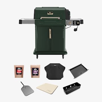Ninja FlexFlame Outdoor Cooking System Ultimate 5-in-1 Bundle - Green & Gold