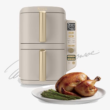 Ninja DoubleStack XL 10 QT, 6-in-1, 2-Basket Air Fryer, Space Saving Design
