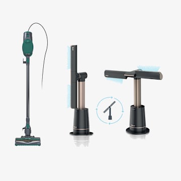 Ventilateur tour sans pales Shark™ TurboBlade™ et aspirateur-balai filaire ensemble