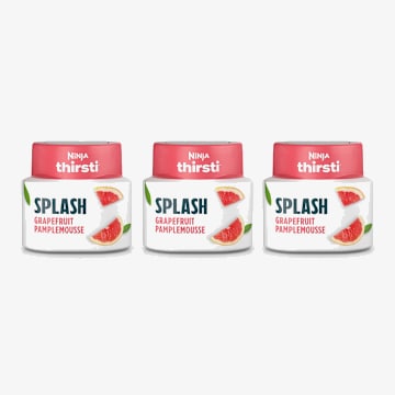 Gouttes d&rsquo;eau aromatis&eacute;e au pamplemousse suret Ninja Thirsti&trade; SPLASH (non sucr&eacute;es), paquet de 3, WCFGPFAMC
