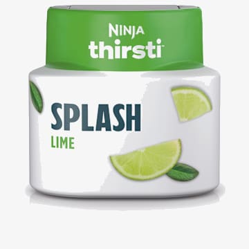 Gouttes d’eau aromatisée à la lime éclatante Ninja Thirsti™ SPLASH (non sucrées), WCFLME1C
