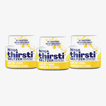 Ninja Thirsti&trade; SELTZER Lemon Flavoured Water Drops (Unsweetened), 3pack, WCFLMNAMC