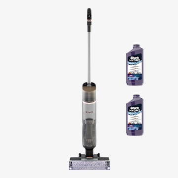 Lavapavimenti senza filo Shark HydroVac (Set con 2 ricariche di liquido lavapavimenti)