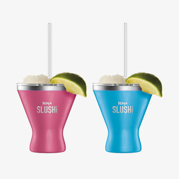 Ninja SLUSHi Insulated Cocktail Cup with Lid 2-Pack &ndash; Pink & Bright Blue
