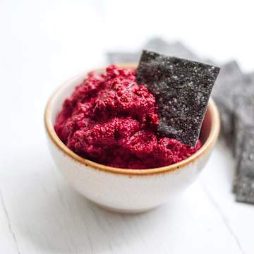 Roasted Aubergine Beetroot and Garlic Dip