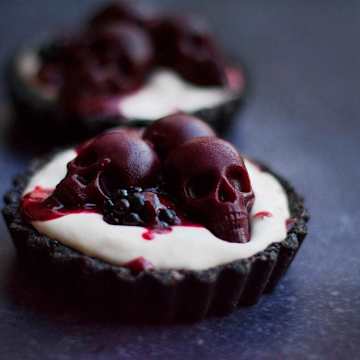 Ghoulish Black Forest Tarts