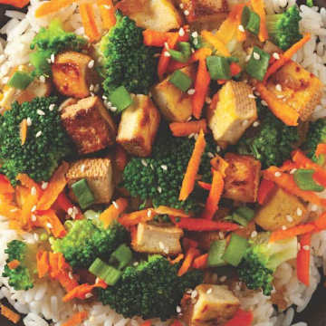Marinated Tofu Fried Rice