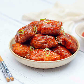 Gluten-Free Sweet and Sour Chicken Balls