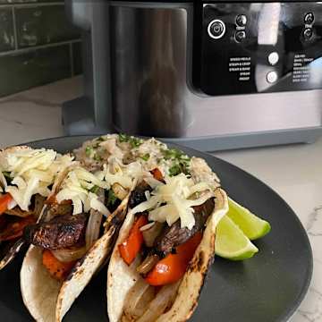 Chili Lime Mushroom Tacos with Cilantro Lime Rice