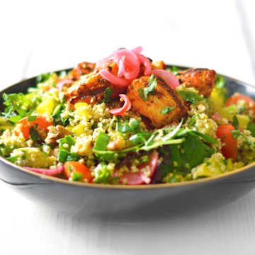 Israeli Bulgar Wheat Salad with Pickles