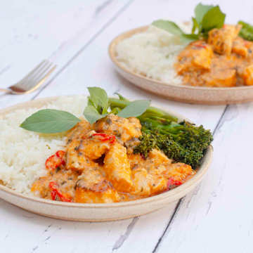 Red Thai Chicken Curry with Jasmine Rice