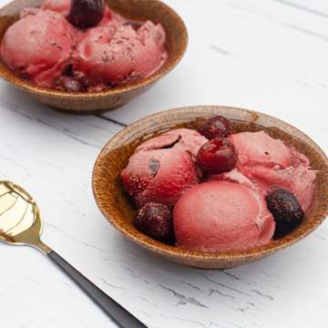 Vegan Black Forest Ice Cream