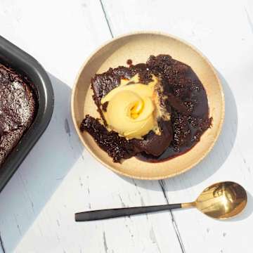 Gluten-Free Slow Cooked Chocolate Fondant Cake