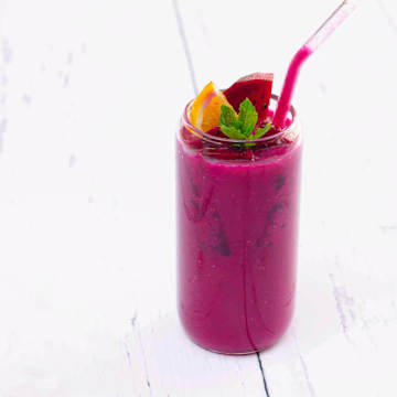 Dragon Fruit & Strawberry Slushie