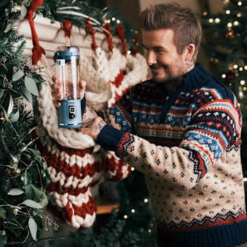 David Beckham's Candy Cane Ice Cream