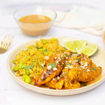 Chicken Satay with Peanut Sauce